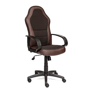 Кресло компьютерное TetChair Kappa Доступные цвета обивки: Искусств. корич. кожа + коричневая ткань