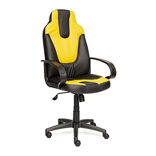 Кресло компьютерное TetChair Neo 1 Доступные цвета обивки: Чёрно-жёлтая искусств. кожа