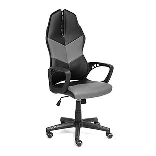 Кресло офисное iWheel (grey) Доступные цвета обивки: Черная+серая искусств. кожа