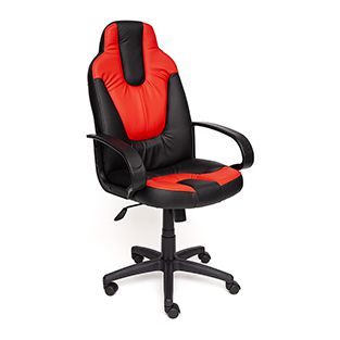 Кресло компьютерное TetChair Neo 1 Доступные цвета обивки: Чёрно-красная искусственная кожа