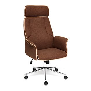 Кресло компьютерное Cozy Доступные цвета обивки: Коричневая ткань