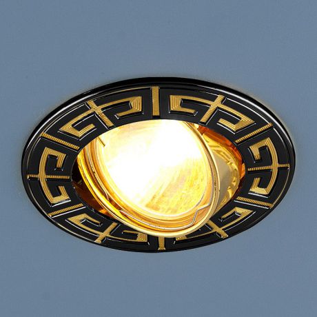 Встраиваемый светильник 120090 MR16 GU/GD черный/золото