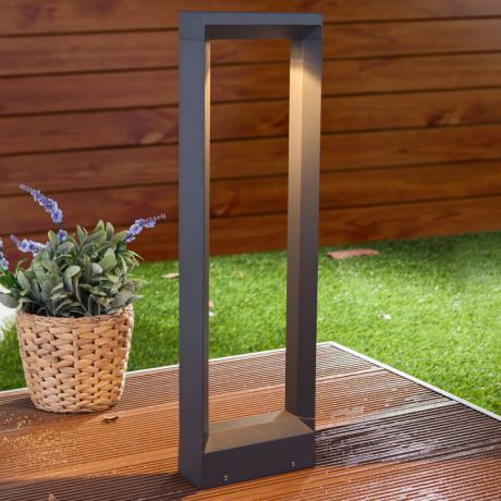 Наземный низкий светильник TECHNO 1612 LED Astar F графит