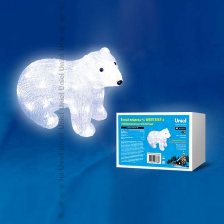 Зверь световой Белый медведь (25 см) ULD 11037