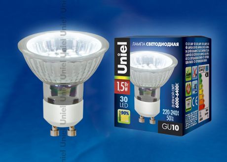 Лампа светодиодная 4010 GU10 Вт В полусферическая с рефлектором