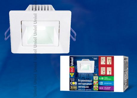 Встраиваемый светильник ULМ-S61A-3W/NW WHITE 8597