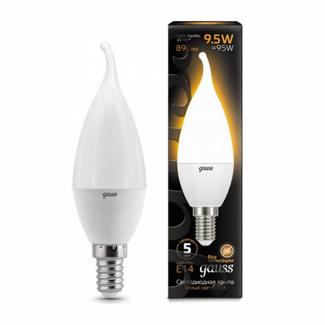 Лампа светодиодная E14 9.5Вт 150-265В 3000K 104101110