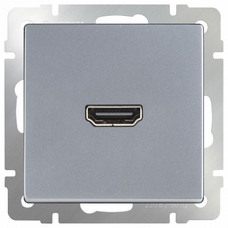 Розетка HDMI без рамки Серебряный WL06-60-11