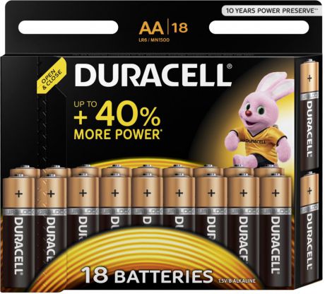 Duracell Basic AA (18шт.)