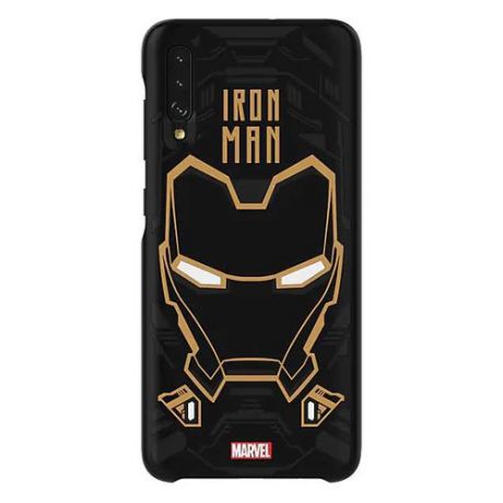 Чехол (клип-кейс) SAMSUNG Marvel Case Iron man, для Samsung Galaxy A70, черный [gp-fga705hiabw]