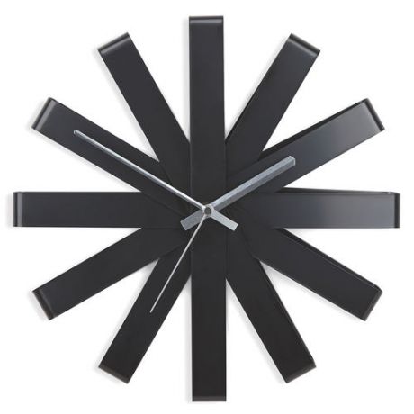Часы настенные ribbon чёрныe (Черный)