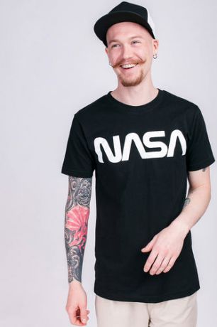 Футболка MISTER TEE NASA Worm Tee (Black, XL)