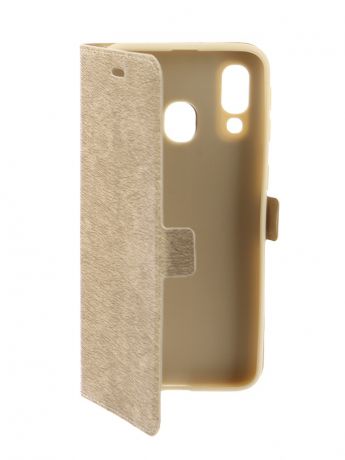 Аксессуар Чехол DF Flip Case для Samsung Galaxy A40 Gold sFlip-43