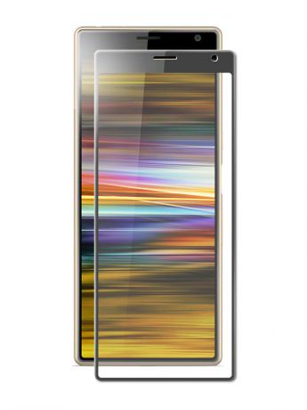 Аксессуар Защитное стекло Brosco для Sony Xperia L3 Full Screen Full Glue Black L3-FSP-GLASS-BLACK