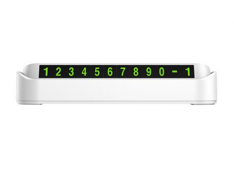 Автовизитница Baseus Tock Temporary Parking Number Card White ACNUM-DD02