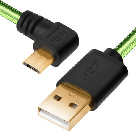 Аксессуар Greenconnect Micro USB 2.0 AM - Micro B 5pin 3.0m Green GCR-UA12AMCB6-BB2SG-3.0m
