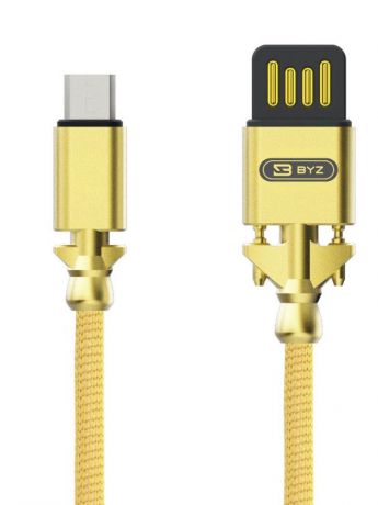 Аксессуар BYZ BL-698 USB - MicroUSB Gold