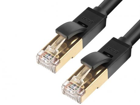 Сетевой кабель Greenconnect PROF 7 ethernet 0.15m RJ45 CU Black GCR-LNC701-0.15m