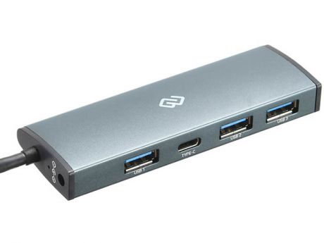 Хаб USB Digma 3 Ports USB 3.0 Grey HUB-3U3.0C-UC-G
