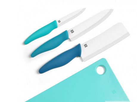 Набор ножей c разделочной доской Xiaomi Huohou Ceramic Knife Chopping Block Kit