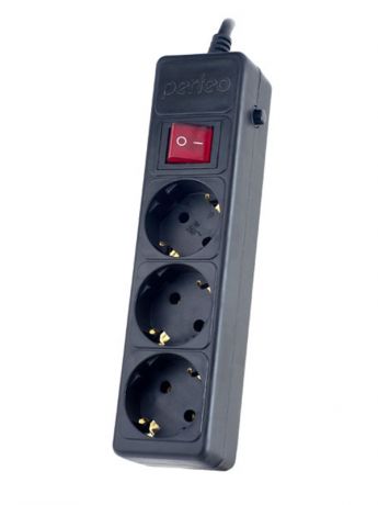 Сетевой фильтр Perfeo Power Plus 3 Sockets 5m Black PF-PP-3/5.0-B