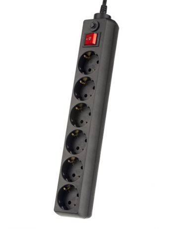 Сетевой фильтр Perfeo Power Plus 6 Sockets 1.8m Black PF-PP-6/1.8-B