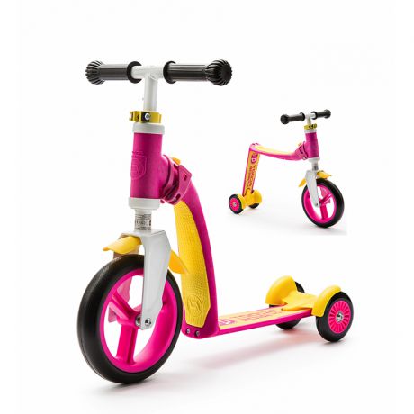 Самокат Scoot&Ride Highway Baby Plus Yellow-Pink