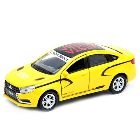 Welly 43727RY Велли Модель машины 1:34-39 LADA Vesta "Спорт"