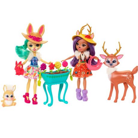 Mattel Enchantimals FDG01 Набор из двух кукол с любимыми зверюшками