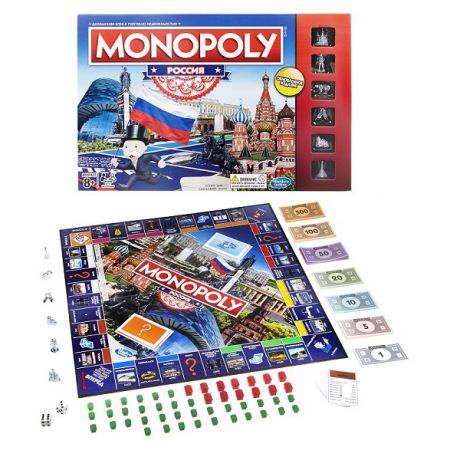 Hasbro Monopoly B7512 Настольная игра Монополия Россия (новая уникальная версия)