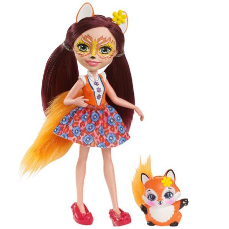 Mattel Enchantimals DVH89 Кукла Фелисити Лис, 15 см