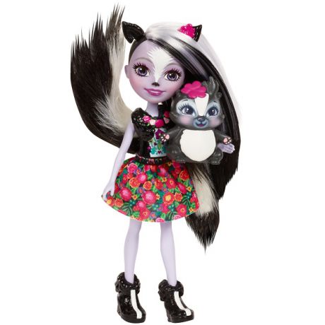 Mattel Enchantimals DYC75 Кукла Седж Скунси, 15 см