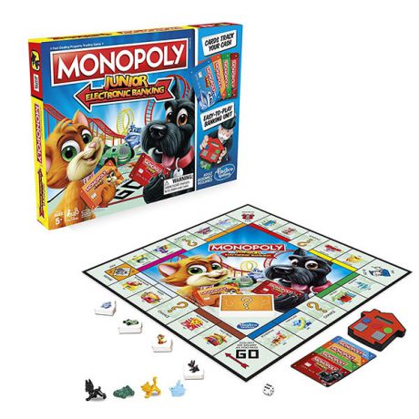 Hasbro Monopoly E1842 Настольная игра Монополия Джуниор с карточками