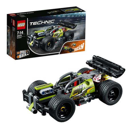 LEGO Technic 42072 Конструктор Лего Техник Зеленый гоночный автомобиль