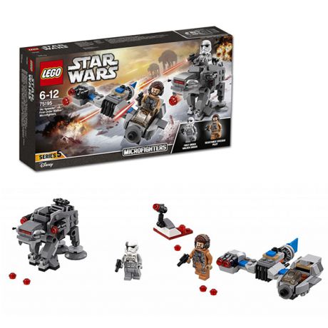 LEGO Star Wars 75195 Конструктор Лего Звездные Войны Бой пехотинцев Первого Ордена против спидера