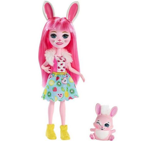 Mattel Enchantimals FXM73 Кукла с питомцем Кролик Бри