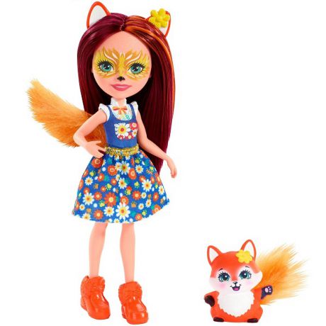 Mattel Enchantimals FXM71 Кукла с питомцем Лисичка Фелисити