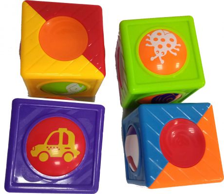 Развивающая игрушка Huggeland Волшебные вращающиеся кубики