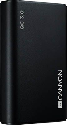 Аккумулятор портативный Canyon CND-TPBQC 10 B Черный