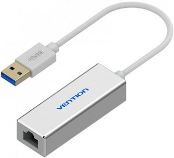 Сетевой адаптер Vention USB 3.0 M/Gigabit Ethernet RJ 45 F OTG хаб на 3 порта CHDHA