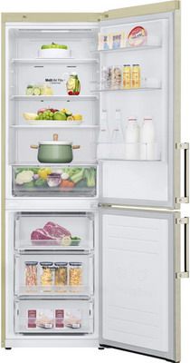Двухкамерный холодильник LG GA-B 459 BEGL бежевый