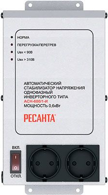 Стабилизатор напряжения Ресанта АСН-600/1-И инверторный