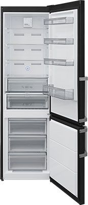 Двухкамерный холодильник Jackys JR FD 2000 вороная сталь