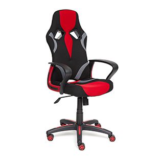 Кресло офисное Runner Доступные цвета обивки: Чёрн. + красная ткань