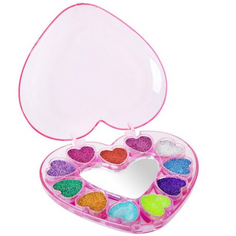 BONDIBON детской декоративной косметики, сердце с тенями для век и блестками (разноцветный)