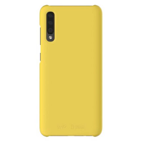 Чехол (клип-кейс) SAMSUNG Wits Premium Hard Case, для Samsung Galaxy A70, желтый [gp-fpa705wsayw]