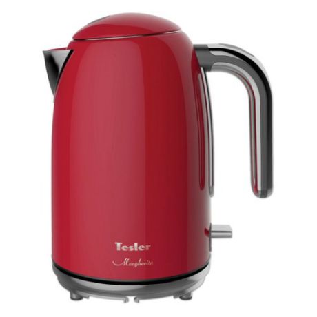 Чайник электрический TESLER KT-1755, 2000Вт, красный и серебристый