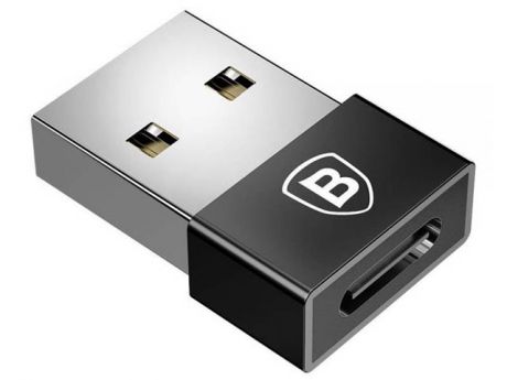 Аксессуар Baseus Exquisite USB Male - Type-C Female Adapter Converter Black CATJQ-A01