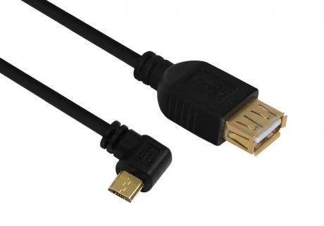 Аксессуар Greenconnect OTG Micro USB - USB 2.0 AF 1.0m Black GCR-MB2AF1-BB2S-1.0m