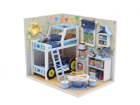Сборная модель DIY House MiniHouse Комната мальчишек M019